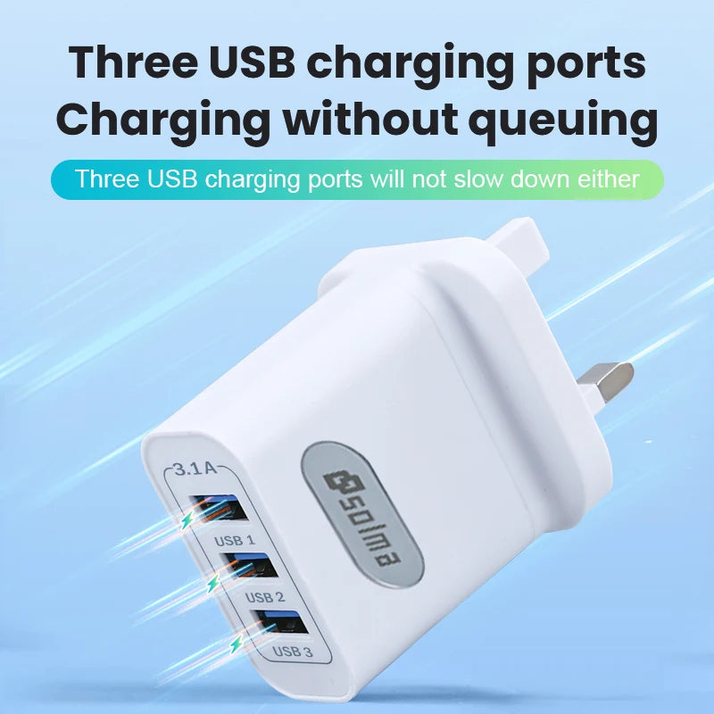3 way USB Charger