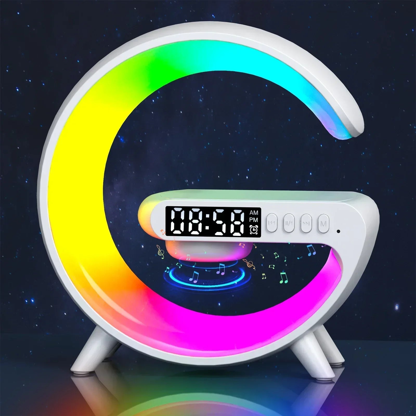 3-in-1 Wireless Charging Clock