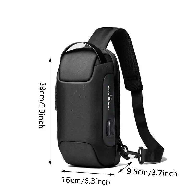 Smart Anti-Theft USB Chest Bag