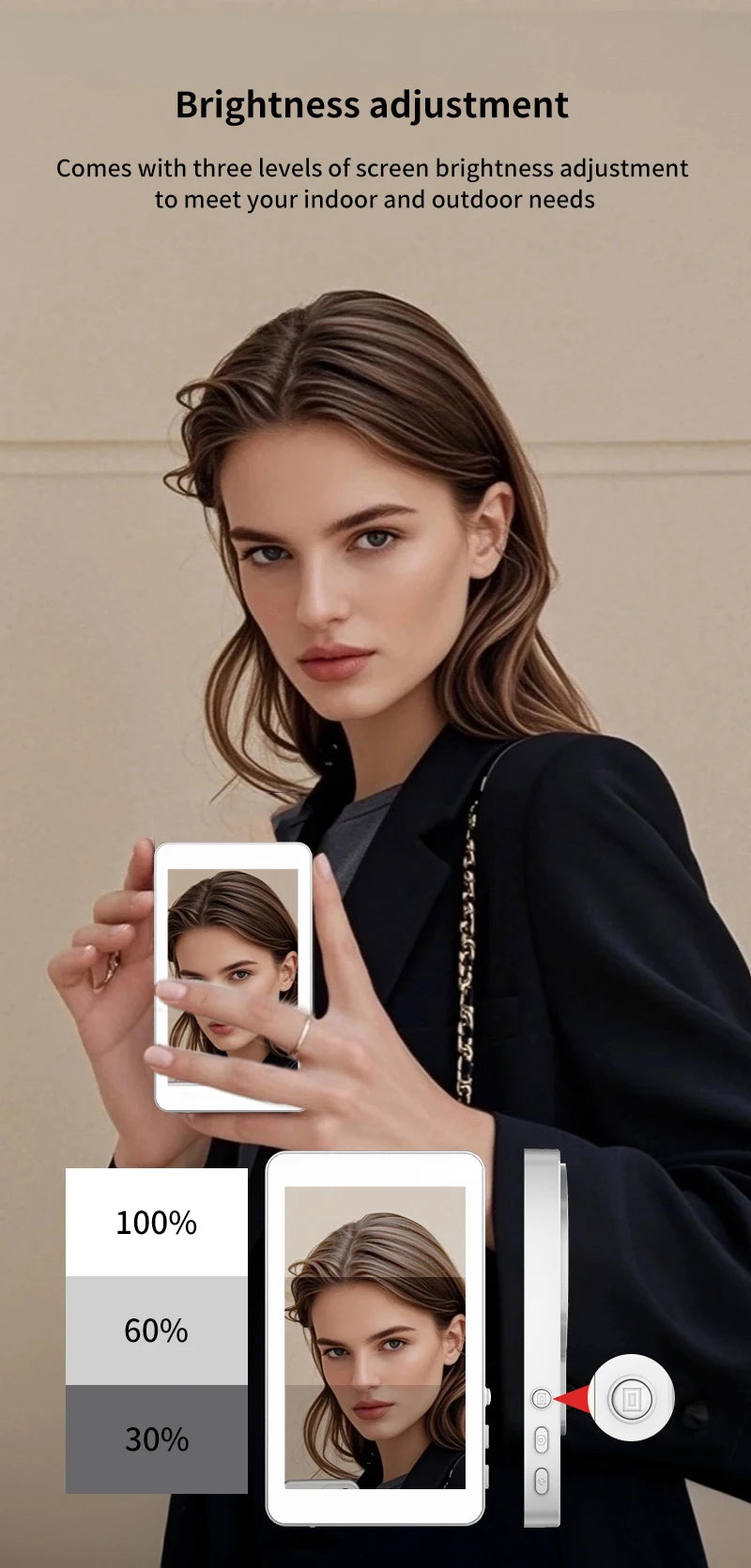 Mobile phone screen mirror